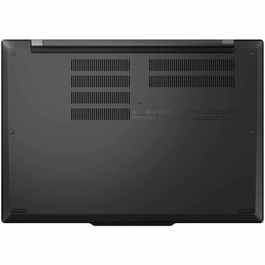 Bottom Image for Lenovo ThinkPad T14s Gen 6 21N1002DUS 14" Copilot+ PC Notebook - WUXGA - Qualcomm Snapdragon X Plus X1P-42-100 - 16 GB - 512 GB SSD - English Keyboard - Black
