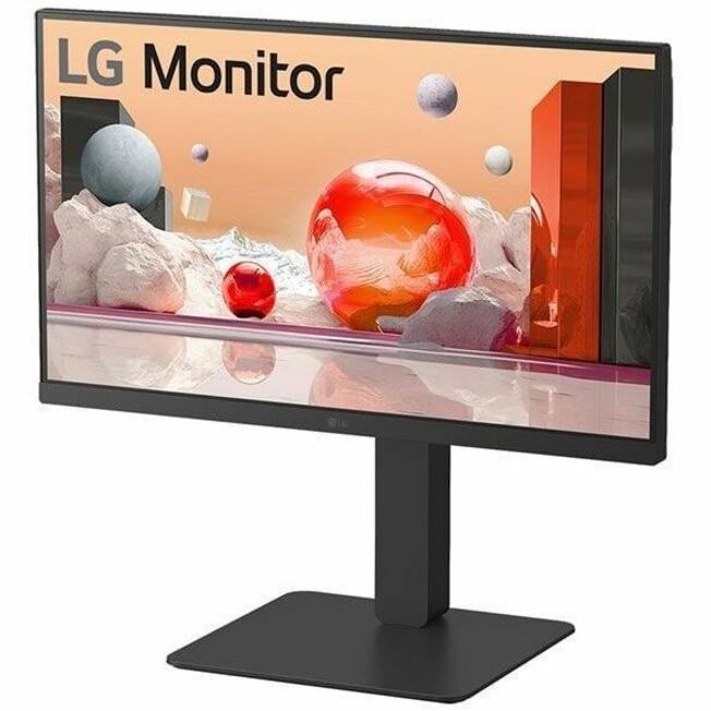 Alternate-Image1 Image for LG 24BA850-B 24" Class Webcam LCD Monitor - 16:9 - Matte Black