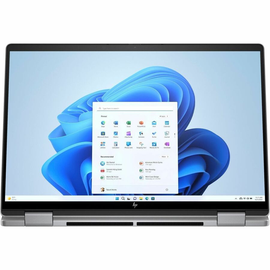 Alternate-Image4 Image for HP ENVY x360 14-fc0000 14-fc0097nr 14" Touchscreen Convertible 2 in 1 Notebook - 3K - Intel Core Ultra 7 155U - Intel Evo Platform - 16 GB - 1 TB SSD - Meteor Silver