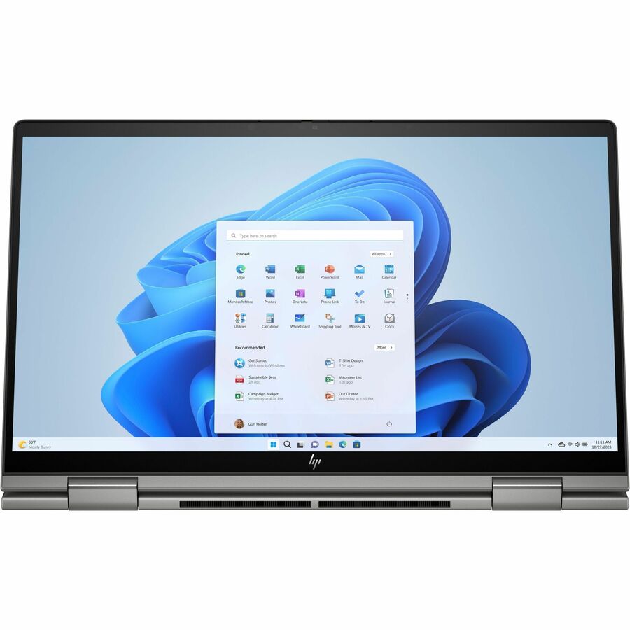 Alternate-Image3 Image for HP ENVY x360 15-fe1000 15-fe1073cl 15.6" Touchscreen Convertible 2 in 1 Notebook - Full HD - Intel Core Ultra 7 155U - Intel Evo Platform - 32 GB - 1 TB SSD - Mineral Silver Aluminum