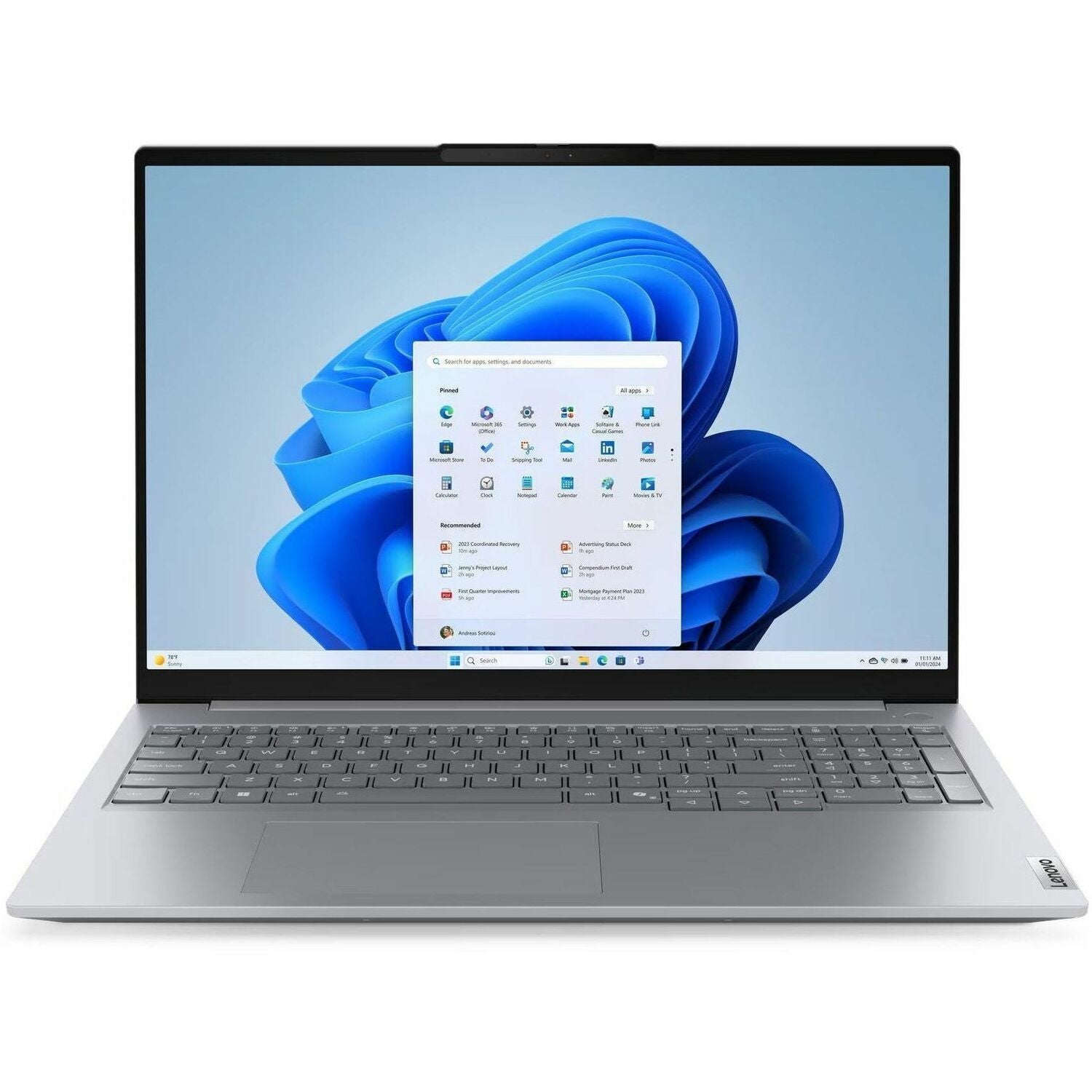 Main Image for Lenovo ThinkBook 16 G8 IRL 21SH000GUS 16" Notebook - WUXGA - 60 Hz - Intel Core 5 210H - 16 GB - 512 GB SSD - English Keyboard - Arctic Gray