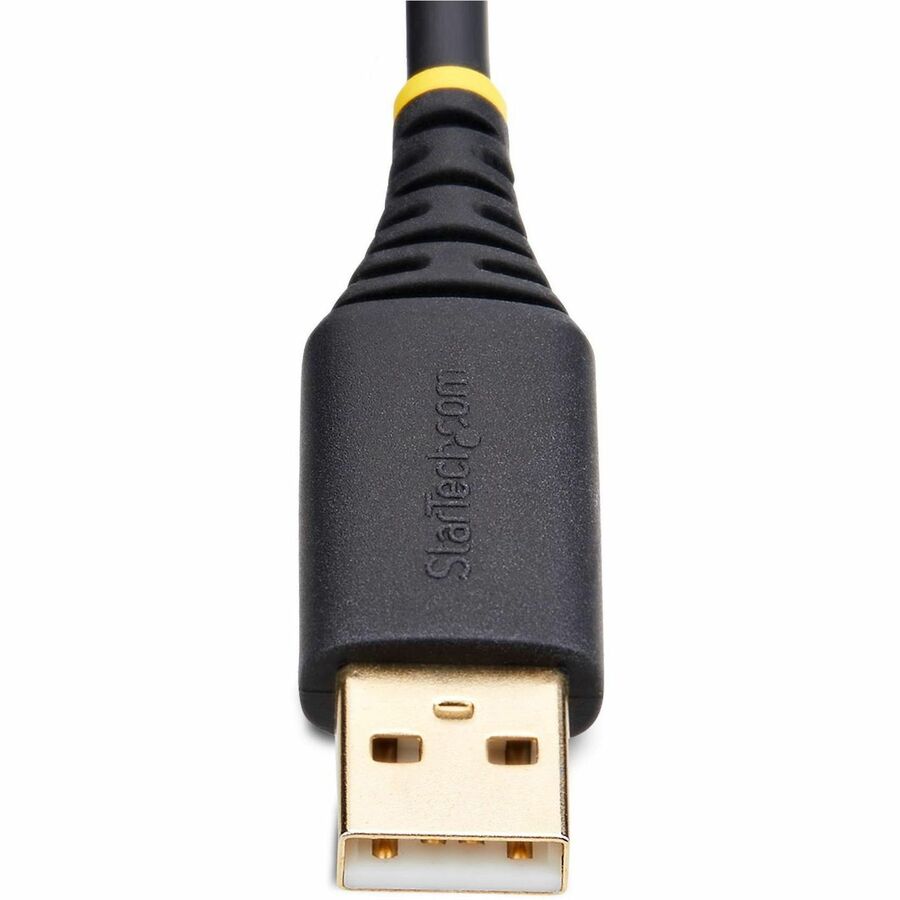 Alternate-Image5 Image for StarTech.com 1ft (30cm) USB to Serial Adapter Cable, COM Retention, FTDI, DB9 RS232, Interchangeable DB9 Nuts/Screws, Windows/macOS/Linux