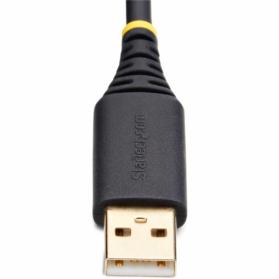 Alternate-Image5 Image for StarTech.com 1ft/30cm USB to Null Modem Serial Adapter Cable, COM Retention, FTDI, RS232, Changeable DB9 Nuts/Screws, Windows/macOS/Linux
