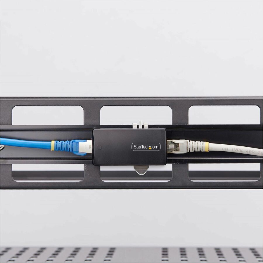 Alternate-Image6 Image for StarTech.com 1-Port Gigabit Network Isolator, Compact In-line RJ45 Ethernet Coupler with 4kV Galvanic Isolation, DIN Rail Mountable, TAA