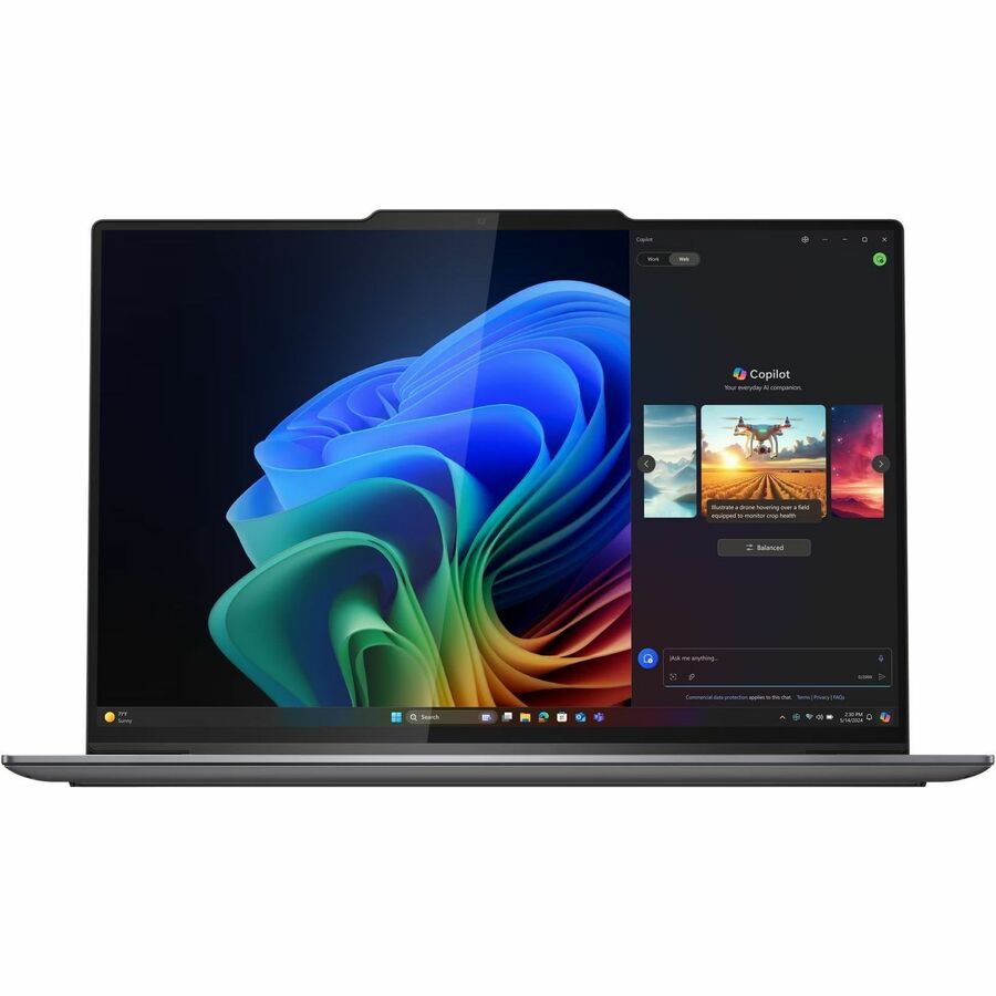 Alternate-Image1 Image for Lenovo Thinkpad X9-14 Gen 1 21QA0000US 14" Notebook - WUXGA - Intel Core Ultra 5 226V - 16 GB - 512 GB SSD - English (US) Keyboard - Arctic Gray, Black