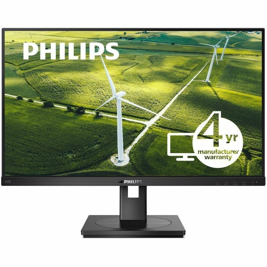 Alternate-Image2 Image for PHILIPS 272B1G - 24 inch Monitor, LED, FHD, VGA, DVI, HDMI, DP, USB-Hub, EPEAT, 4 Year Manufacturer Warranty - 24"