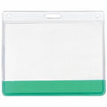 Avery Translucent Colour Bar Vinyl Name Tag Holders Pack of 10 Holders, Green