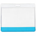 Avery Translucent Colour Bar Vinyl Name Tag Holders Pack of 10 Holders, Blue