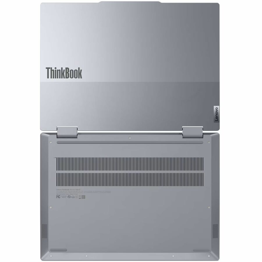 Alternate-Image3 Image for Lenovo ThinkBook 14 G5 IAU 21SQ0001US 14" Touchscreen Convertible 2 in 1 Notebook - WUXGA - Intel Core Ultra 5 225U - 16 GB - 256 GB SSD - English (US) Keyboard - Luna Gray