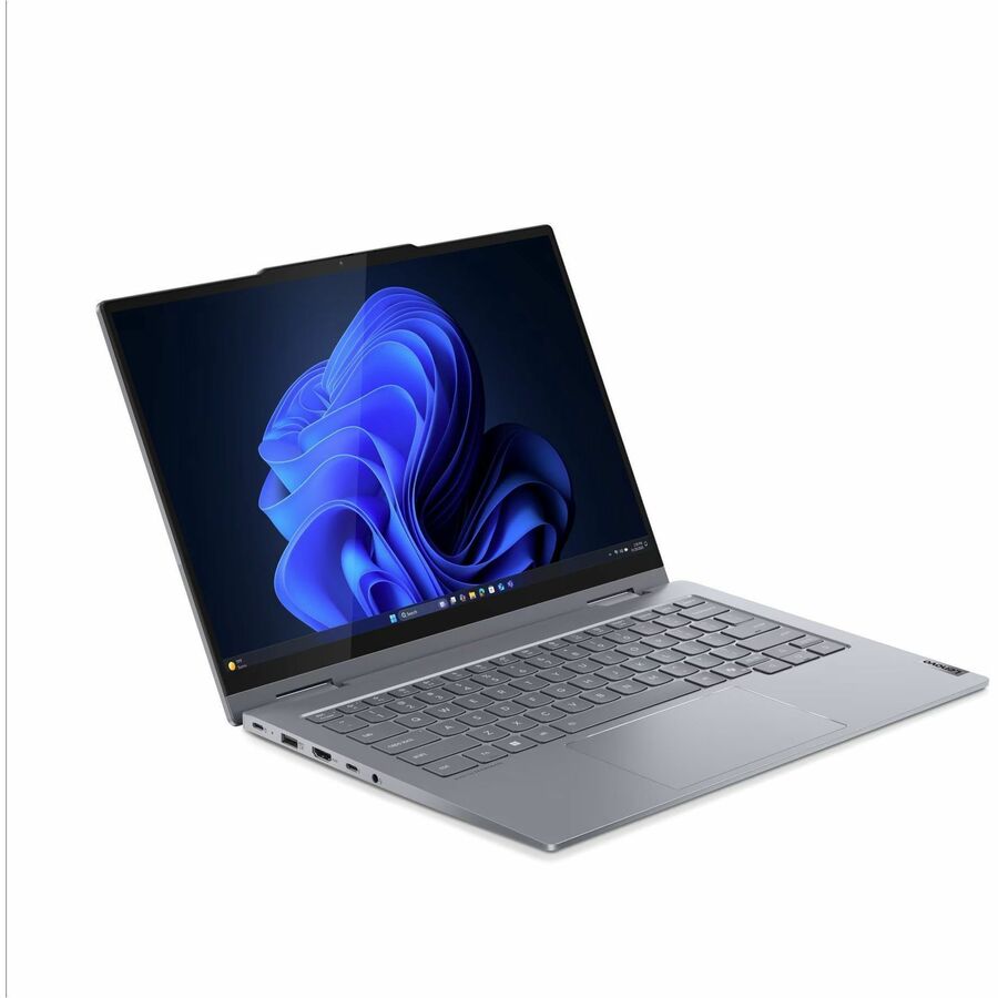 Alternate-Image1 Image for Lenovo ThinkBook 14 G5 IAU 21SQ0001US 14" Touchscreen Convertible 2 in 1 Notebook - WUXGA - Intel Core Ultra 5 225U - 16 GB - 256 GB SSD - English (US) Keyboard - Luna Gray