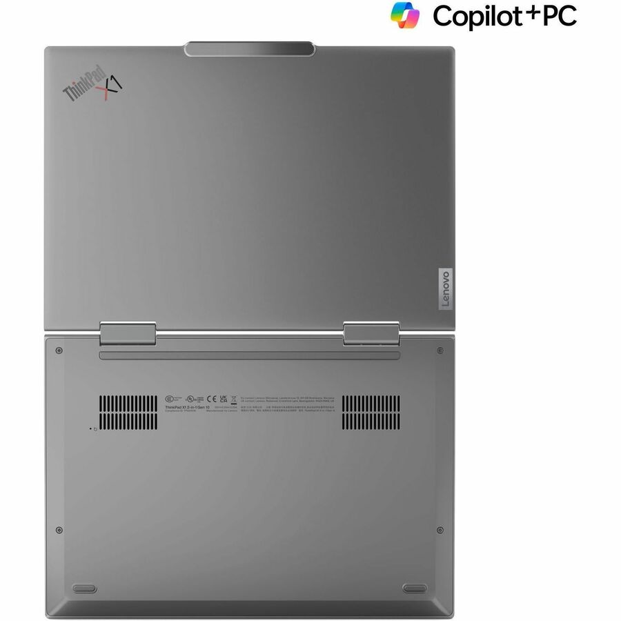 Alternate-Image4 Image for Lenovo Thinkpad X1 Gen 10 21NU0036US 14" Touchscreen Convertible Copilot+ PC 2 in 1 Notebook - WUXGA - Intel Core Ultra 7 268V - Intel Evo Platform - 32 GB - 512 GB SSD - English Keyboard - Gray