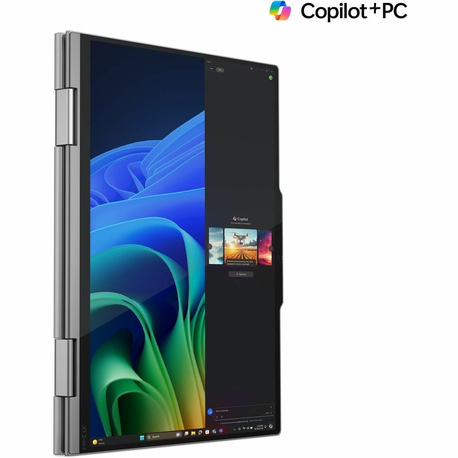 Alternate-Image8 Image for Lenovo Thinkpad X1 Gen 10 21NU0036US 14" Touchscreen Convertible Copilot+ PC 2 in 1 Notebook - WUXGA - Intel Core Ultra 7 268V - Intel Evo Platform - 32 GB - 512 GB SSD - English Keyboard - Gray