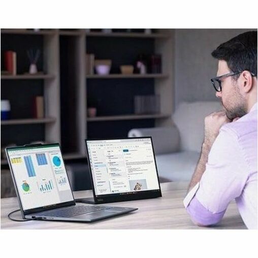 Life-Style Image for Lenovo Thinkpad X1 Gen 10 21NU0036US 14" Touchscreen Convertible Copilot+ PC 2 in 1 Notebook - WUXGA - Intel Core Ultra 7 268V - Intel Evo Platform - 32 GB - 512 GB SSD - English Keyboard - Gray