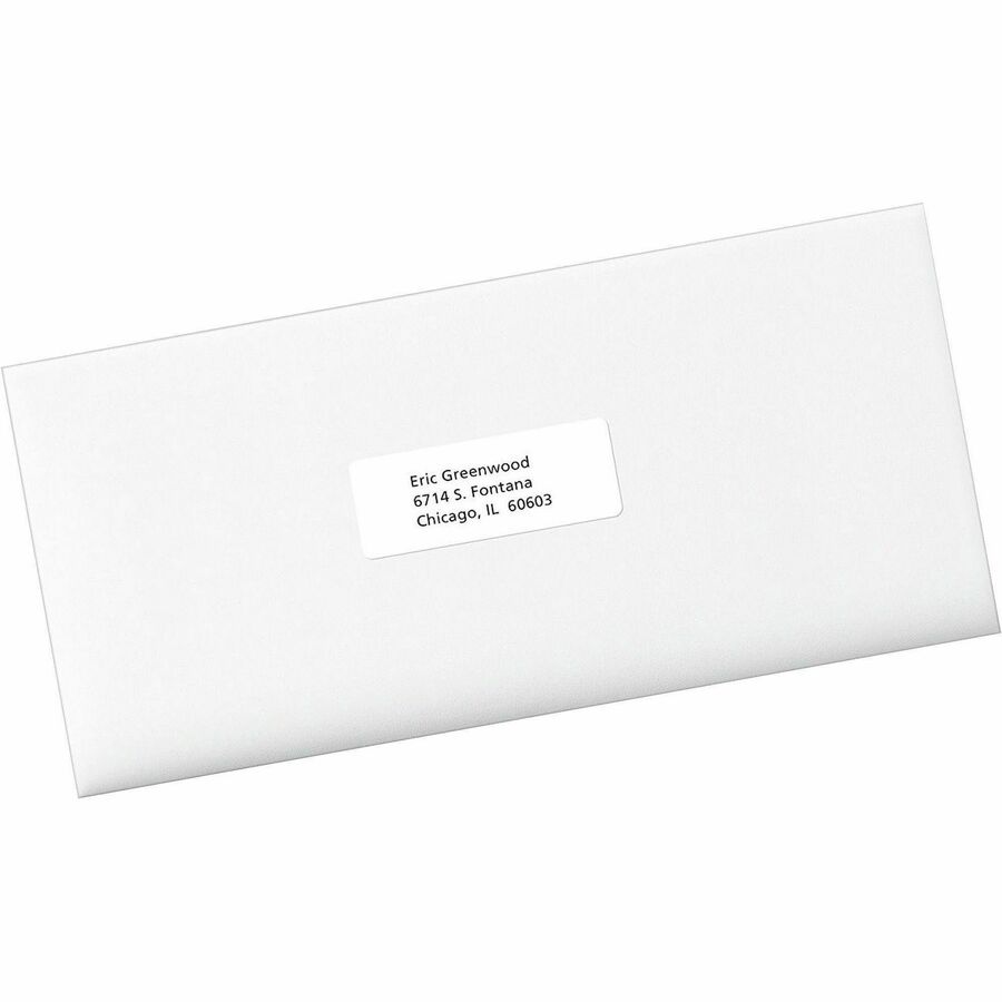 Avery&reg; Earth Friendly Rectangle Labels for Laser and Inkjet printers, 1 x 2 5/8" - 48160-NVXC