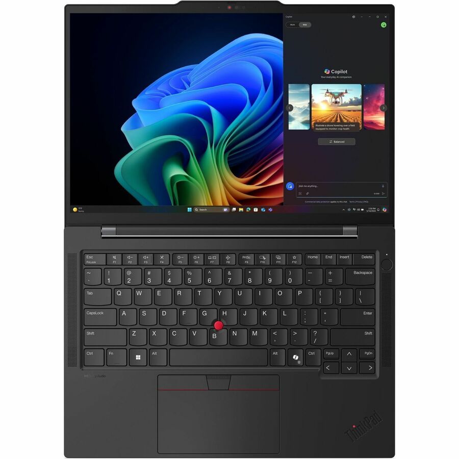 Alternate-Image6 Image for Lenovo ThinkPad T14s Gen 6 21QX000MUS 14" Copilot+ PC Notebook - WUXGA - Intel Core Ultra 7 258V - 32 GB - 512 GB SSD - English Keyboard - Black