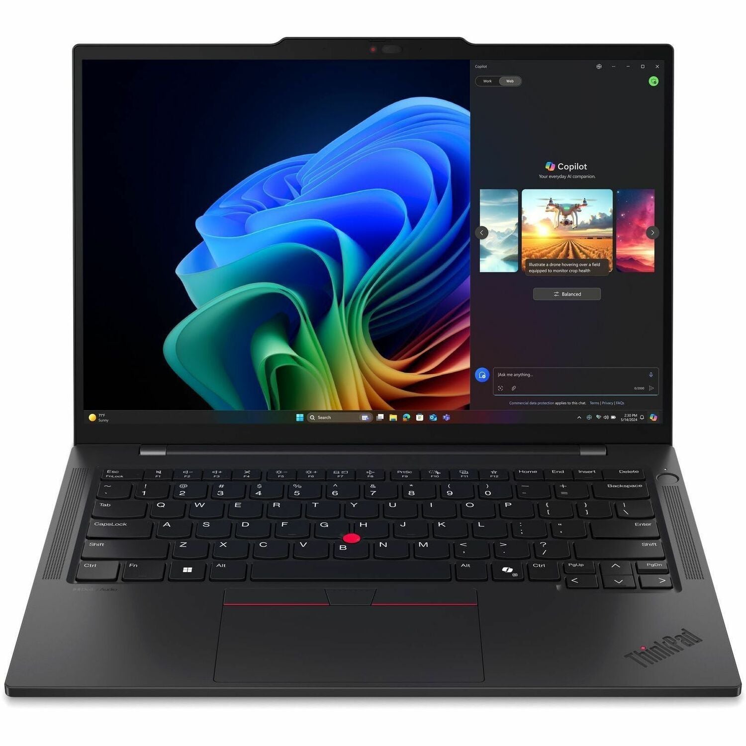 Main Image for Lenovo ThinkPad T14s Gen 6 21QX000MUS 14" Copilot+ PC Notebook - WUXGA - Intel Core Ultra 7 258V - 32 GB - 512 GB SSD - English Keyboard - Black