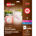 Avery&reg; Glossy White Round Labels2½"