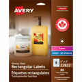 Avery&reg; Glossy Clear Rectangle Labels2" x 3"