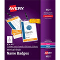 Avery&reg; Vertical Name Badges with Tickets Kit for Laser and Inkjet Printers, 4-1/4" x 6"