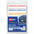 No-Iron Fabric Name Labels, Playful Stripes Preprinted Borders, Handwrite, 3/4" x 1-3/4"