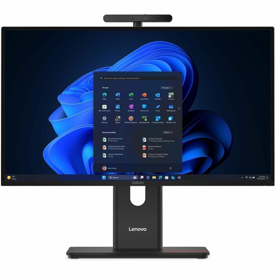 Alternate-Image2 Image for Lenovo ThinkCentre M90a Gen 6 13AT0004US All-in-One Computer - Intel Core Ultra 5 2nd Gen 225 - 16 GB - 512 GB SSD - 23.8" Full HD - Desktop - Black