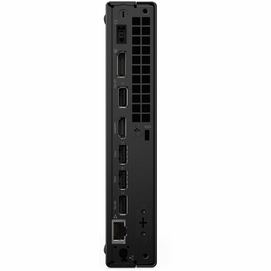 Rear Image for Lenovo ThinkCentre neo 50q QC 13C8000YUS Desktop Computer - Qualcomm Snapdragon X X1-26-100 - 16 GB - 256 GB SSD - Tiny - Eclipse Black