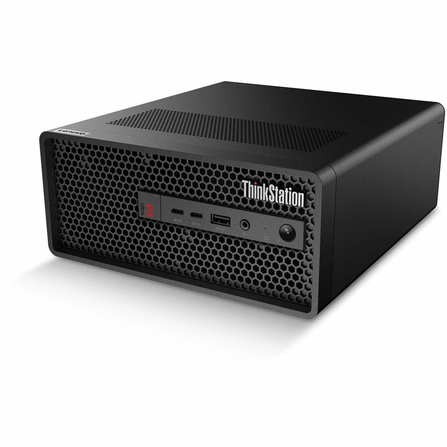 Left Image for Lenovo ThinkStation P3 Ultra Gen 2 30J50031US Workstation - 1 x Intel Core Ultra 9 2nd Gen 285 - vPro Technology - 32 GB - 1 TB SSD - Small Form Factor - Black