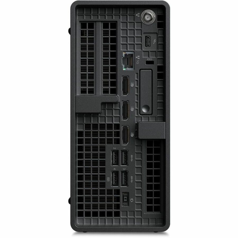 Rear Image for Lenovo ThinkStation P3 Ultra Gen 2 30J50032US Workstation - 1 x Intel Core Ultra 7 2nd Gen 265 - vPro Technology - 32 GB - 512 GB SSD - Small Form Factor - Black