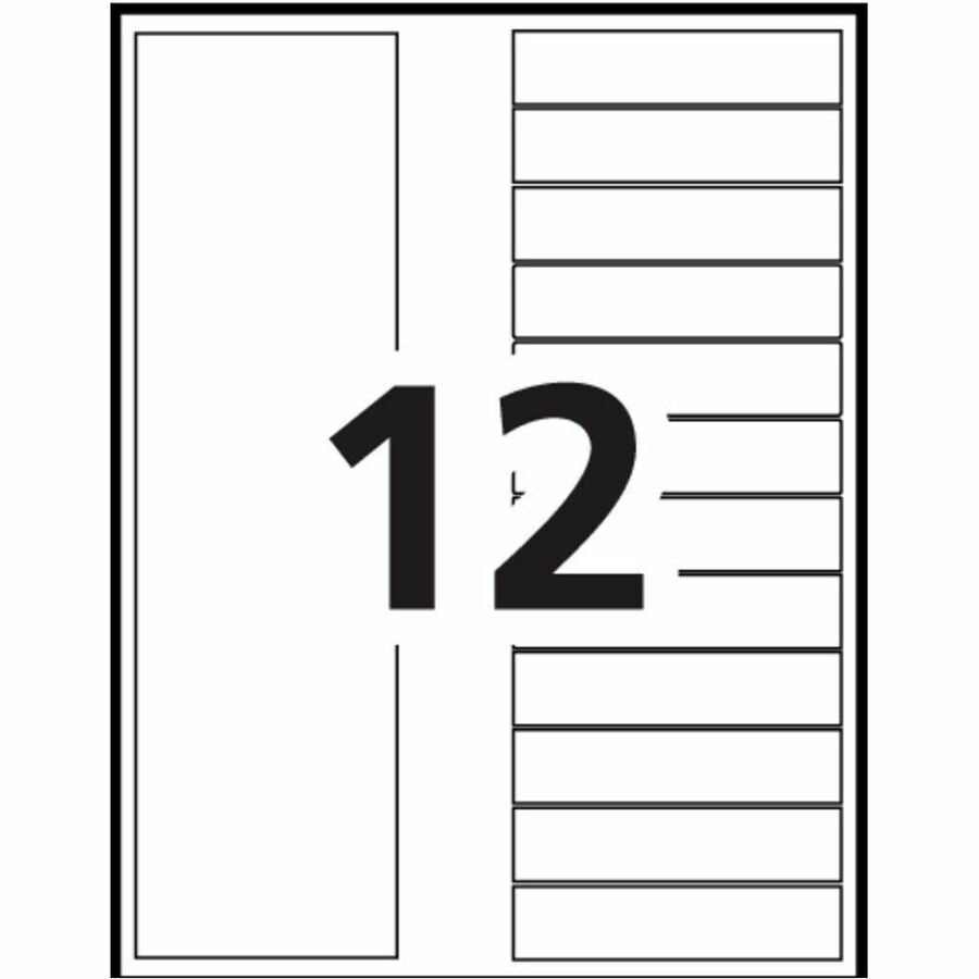 Avery Ready Index&reg; Table of Contents Dividers 12 Tabs, for Laser and Inkjet Printers - 11141