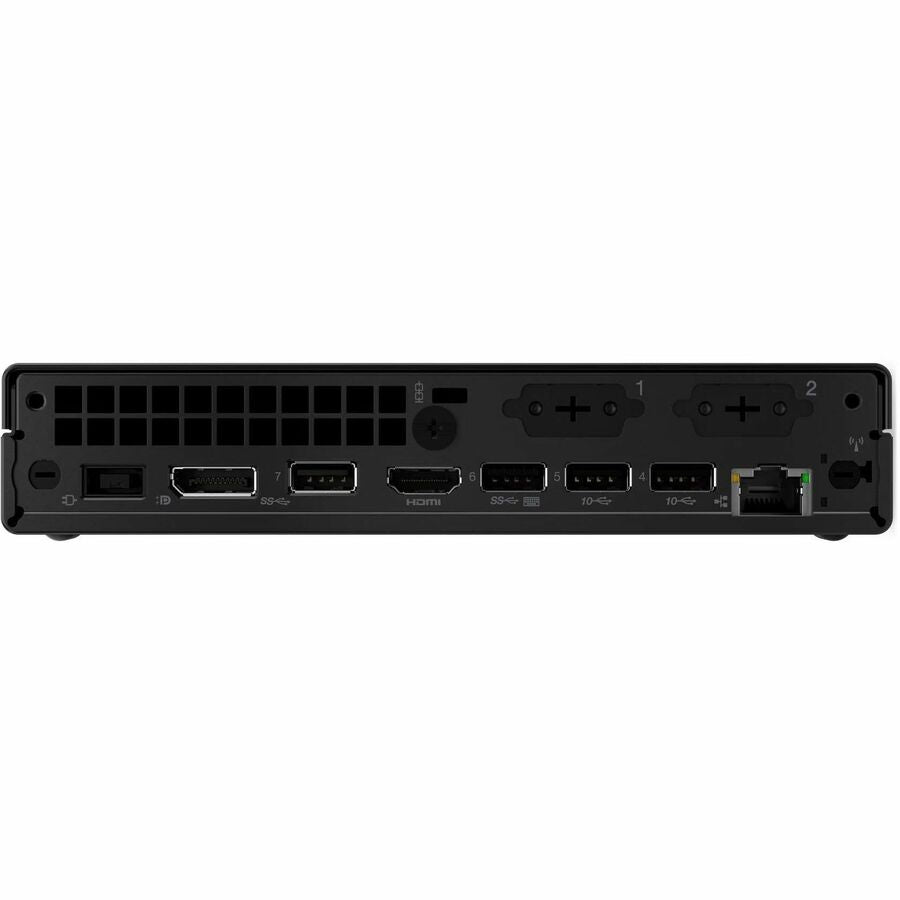Rear Image for Lenovo ThinkCentre M70q Gen 6 13A4002DUS Desktop Computer - Intel Core Ultra 7 265T - 16 GB - 512 GB SSD - Tiny - Black