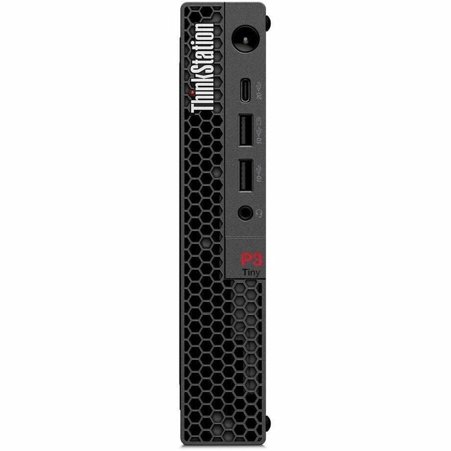 Front Image for Lenovo ThinkStation P3 Gen 2 30K50020US Workstation - 1 x Intel Core Ultra 9 285 - 32 GB - 1 TB SSD - Tiny - Black