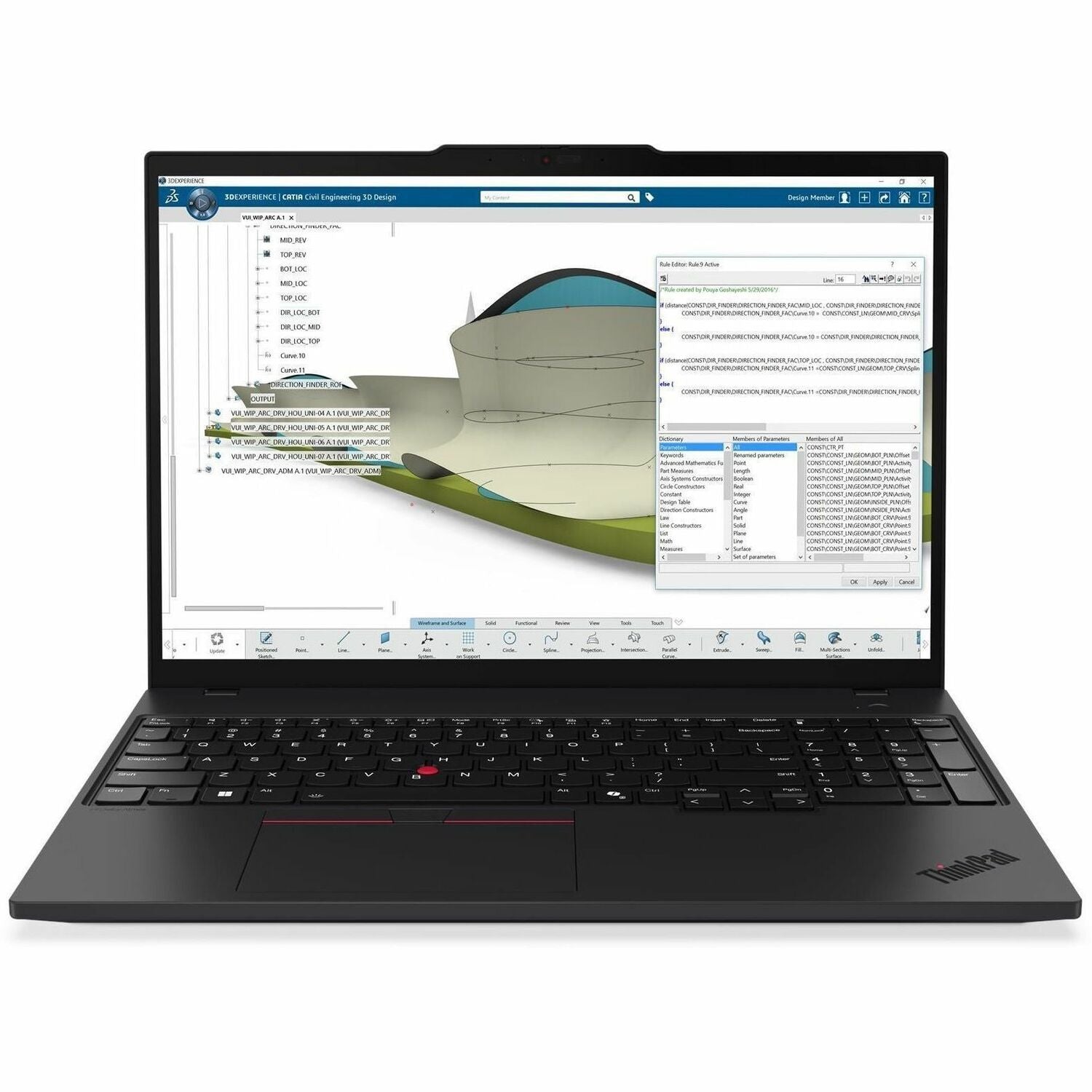 Main Image for Lenovo ThinkPad P16s Gen 4 21QR001DUS 16" Touchscreen Copilot+ PC Notebook - WQUXGA - AMD Ryzen AI 7 PRO 350 - 64 GB - 1 TB SSD - English Keyboard - Black