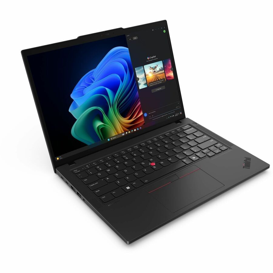 Alternate-Image1 Image for Lenovo ThinkPad T14 Gen 6 21QG002AUS 14" Touchscreen Notebook - WUXGA - Intel Core Ultra 7 2nd Gen 268V - vPro Technology - 32 GB - 1 TB SSD - English (US) Keyboard - Black