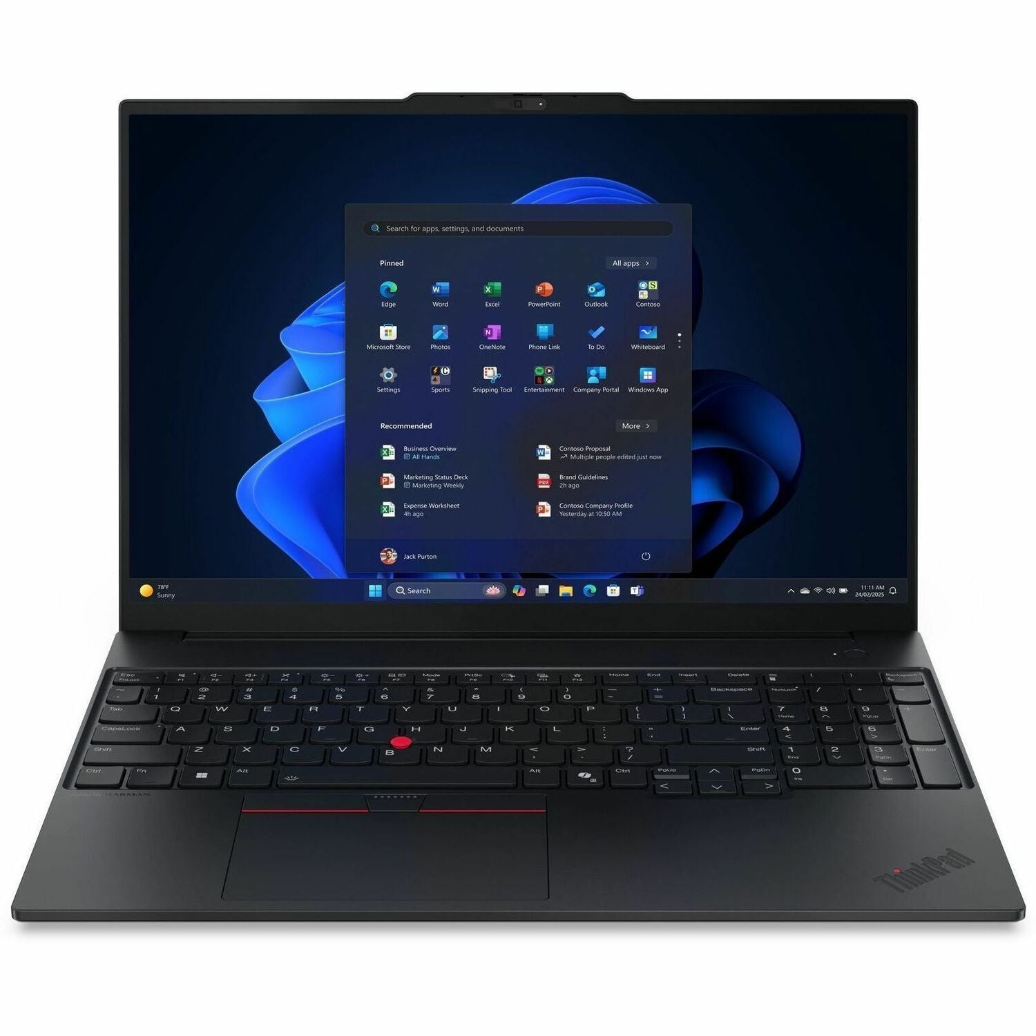 Main Image for Lenovo ThinkPad E16 Gen 3 21SR0035US 16" Notebook - WUXGA - 60 Hz - Intel Core Ultra 5 225U - 16 GB - 256 GB SSD - English Keyboard - Black