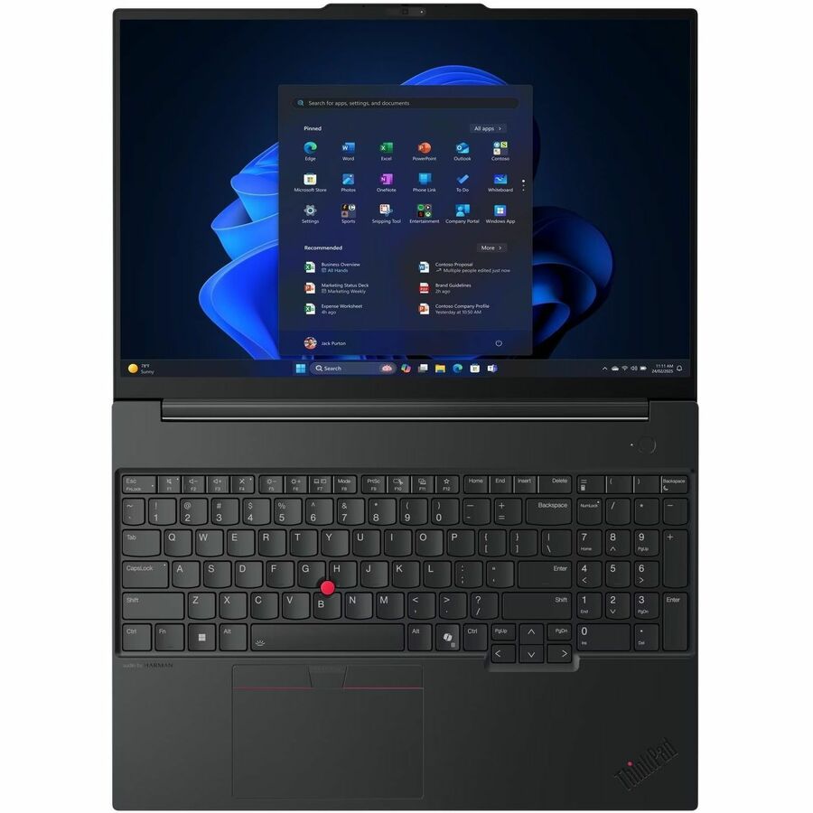 Alternate-Image7 Image for Lenovo ThinkPad E16 Gen 3 21SR0033US 16" Notebook - WUXGA - 60 Hz - Intel Core Ultra 7 255H - 16 GB - 512 GB SSD - English Keyboard - Black