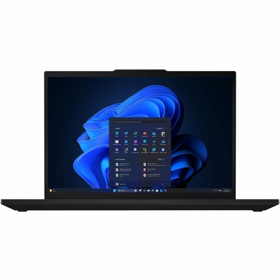 Front Image for Lenovo ThinkPad T16 Gen 4 21QE001UUS 16" Touchscreen Notebook - WUXGA - Intel Core Ultra 5 225U - 16 GB - 512 GB SSD - English Keyboard - Black