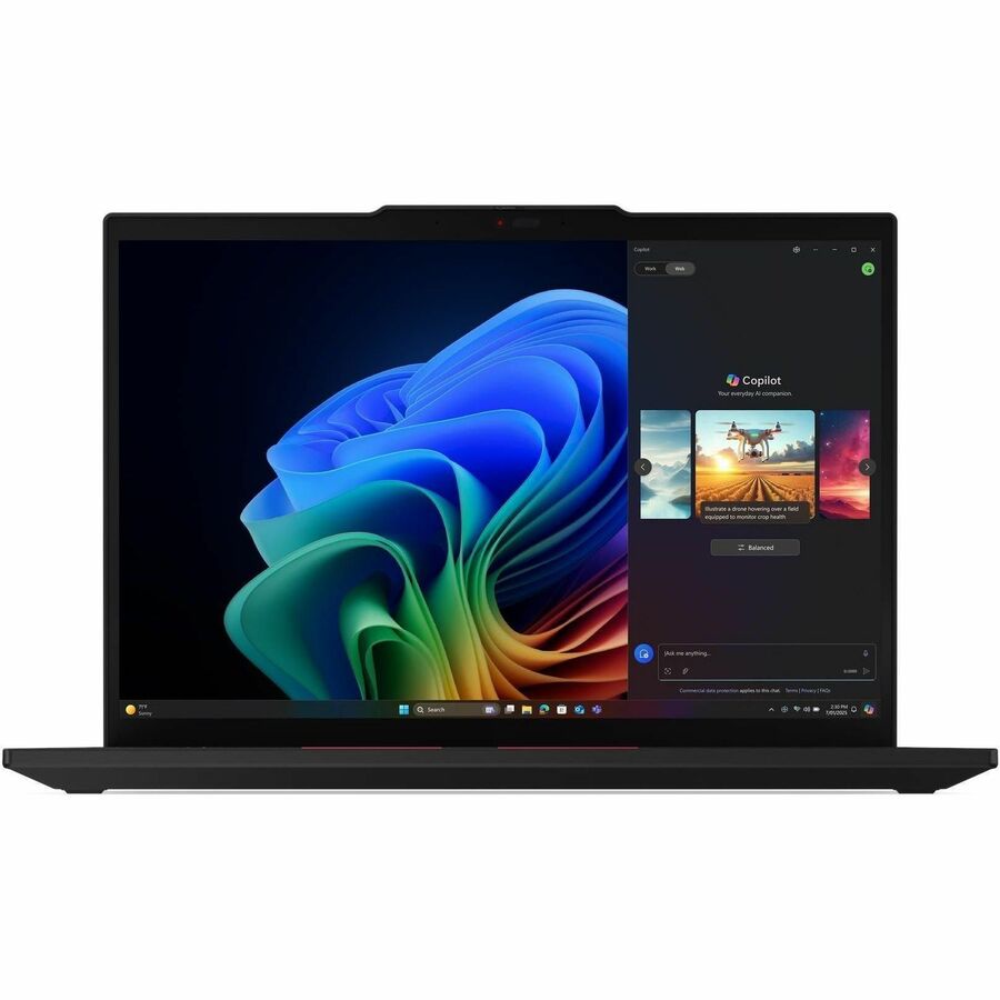 Front Image for Lenovo ThinkPad T14 Gen 6 21QC006PUS 14" Touchscreen Notebook - WUXGA - Intel Core Ultra 5 235U - vPro Technology - 32 GB - 512 GB SSD - English Keyboard - Black
