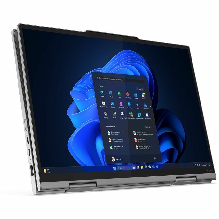 Alternate-Image8 Image for Lenovo ThinkPad X1 Gen 10 Aura Edition 21Q000D7US 14" Touchscreen Convertible 2 in 1 Notebook - 2.8K - 120 Hz - Intel Core Ultra 7 2nd Gen 265U - vPro Technology - Intel Evo Platform - 32 GB - 512 GB SSD - English Keyboard - Gray