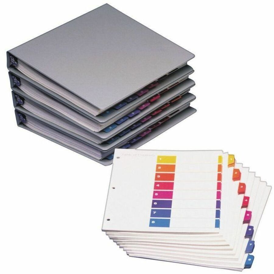 Avery Ready Index&reg; Table of Contents Dividers 8 Tabs, for Laser and Inkjet Printers - 11133