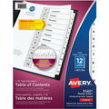 Avery Ready Index&reg; Table of Contents Dividers 12 Tabs, for Laser and Inkjet Printers