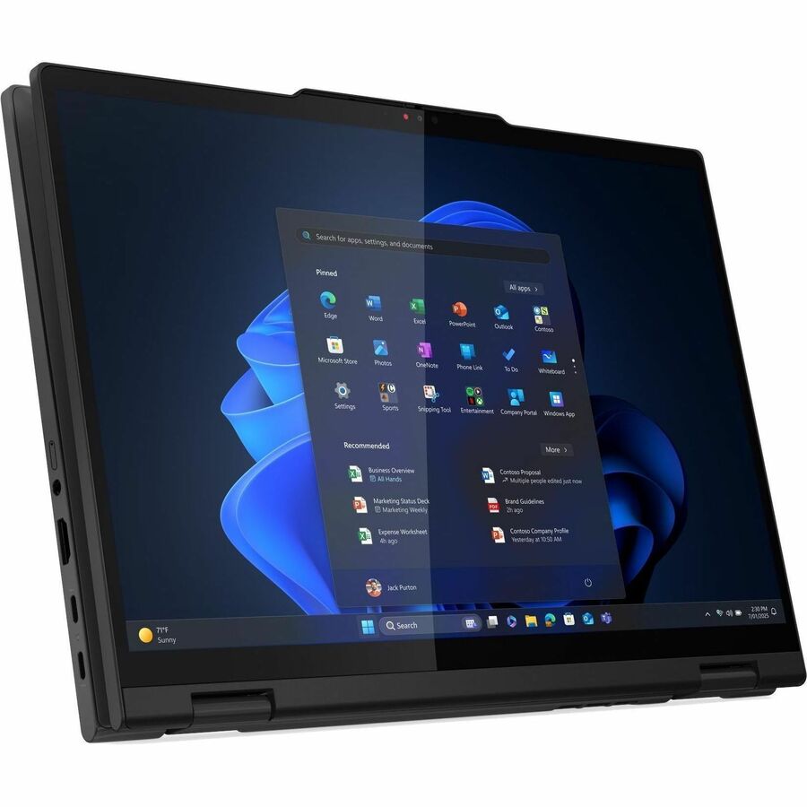 Alternate-Image3 Image for Lenovo ThinkPad T14s Gen 1 21R30010US 14" Touchscreen Convertible 2 in 1 Notebook - WUXGA - Intel Core Ultra 5 2nd Gen 235U - vPro Technology - 16 GB - 512 GB SSD - English Keyboard - Black