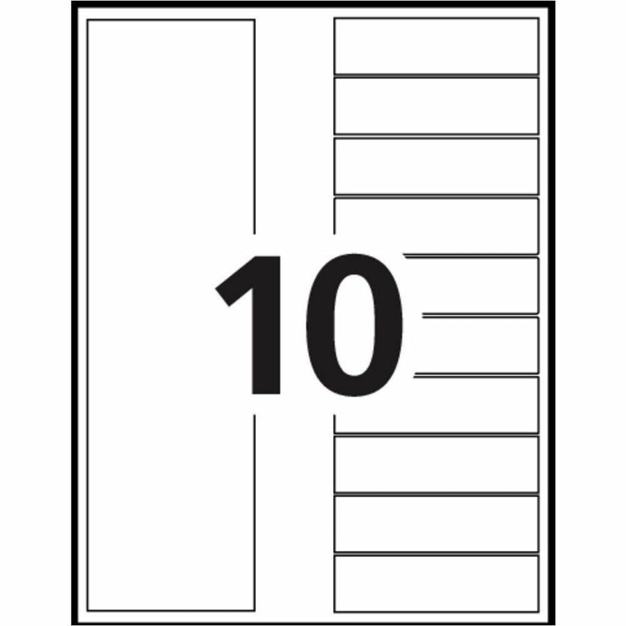 Avery Ready Index&reg; Table of Contents Dividers 10 Tabs, for Laser and Inkjet Printers - 11134