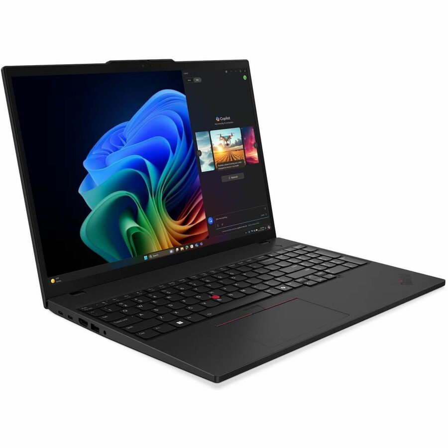 Alternate-Image2 Image for Lenovo ThinkPad T16 Gen 4 21QN005XUS 16" Copilot+ PC Notebook - WUXGA - AMD Ryzen AI 7 PRO 350 - 16 GB - 512 GB SSD - English Keyboard - Black