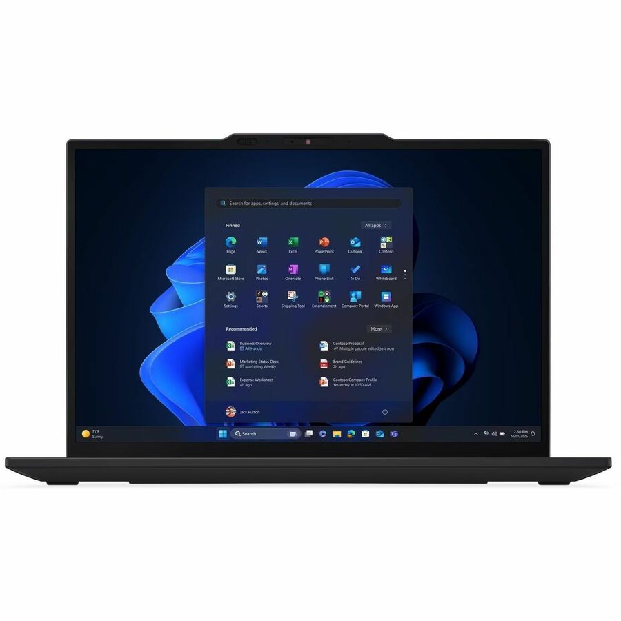 Alternate-Image3 Image for Lenovo ThinkPad X13 Gen 6 21RK00BJUS 13.3" Notebook - WUXGA - Intel Core Ultra 7 265U - vPro Technology - Intel Evo Platform - 32 GB - 512 GB SSD - English Keyboard - Black