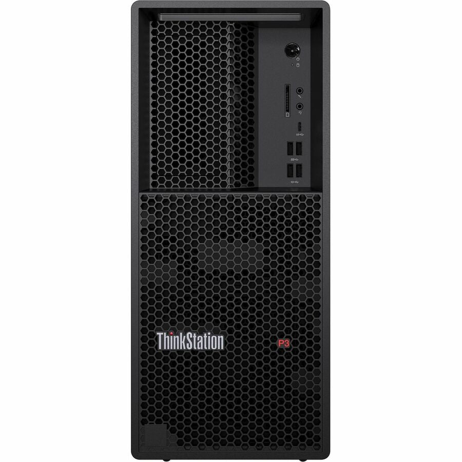 Front Image for Lenovo ThinkStation P3 Gen 2 30HT007WUS Workstation - 1 x Intel Core Ultra 7 265 - vPro Technology - 32 GB - 1 TB SSD - Tower