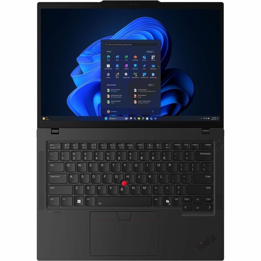 Alternate-Image5 Image for Lenovo ThinkPad T14 Gen 6 21QC00AUUS 14" Touchscreen Notebook - WUXGA - 60 Hz - Intel Core Ultra 7 2nd Gen 265U - vPro Technology - 32 GB - 512 GB SSD - English Keyboard - Black