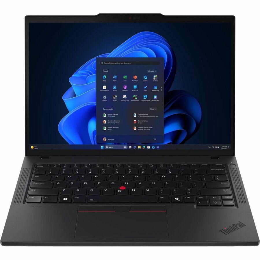 Alternate-Image2 Image for Lenovo ThinkPad T14 Gen 6 21QC00AUUS 14" Touchscreen Notebook - WUXGA - 60 Hz - Intel Core Ultra 7 2nd Gen 265U - vPro Technology - 32 GB - 512 GB SSD - English Keyboard - Black