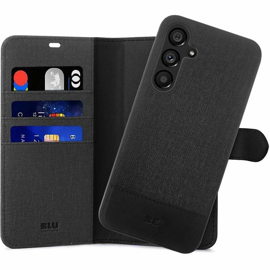 Blu Element Carrying Case (Folio) Samsung Galaxy A36, Galaxy A56, Galaxy A36 5G, Galaxy A56 5G Smartphone - Black - BEA362