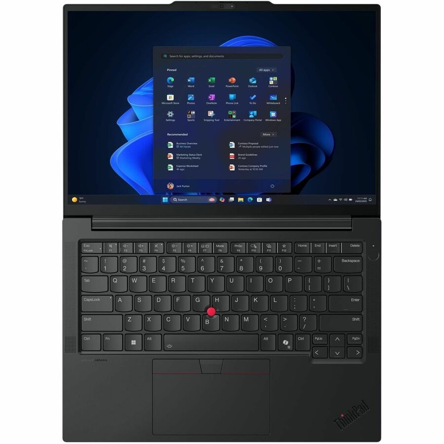 Alternate-Image6 Image for Lenovo ThinkPad E14 Gen 7 21U20016US 14" Copilot+ PC Notebook - WUXGA - 60 Hz - Intel Core Ultra 5 2nd Gen 226V - 16 GB - 512 GB SSD - English Keyboard - Black