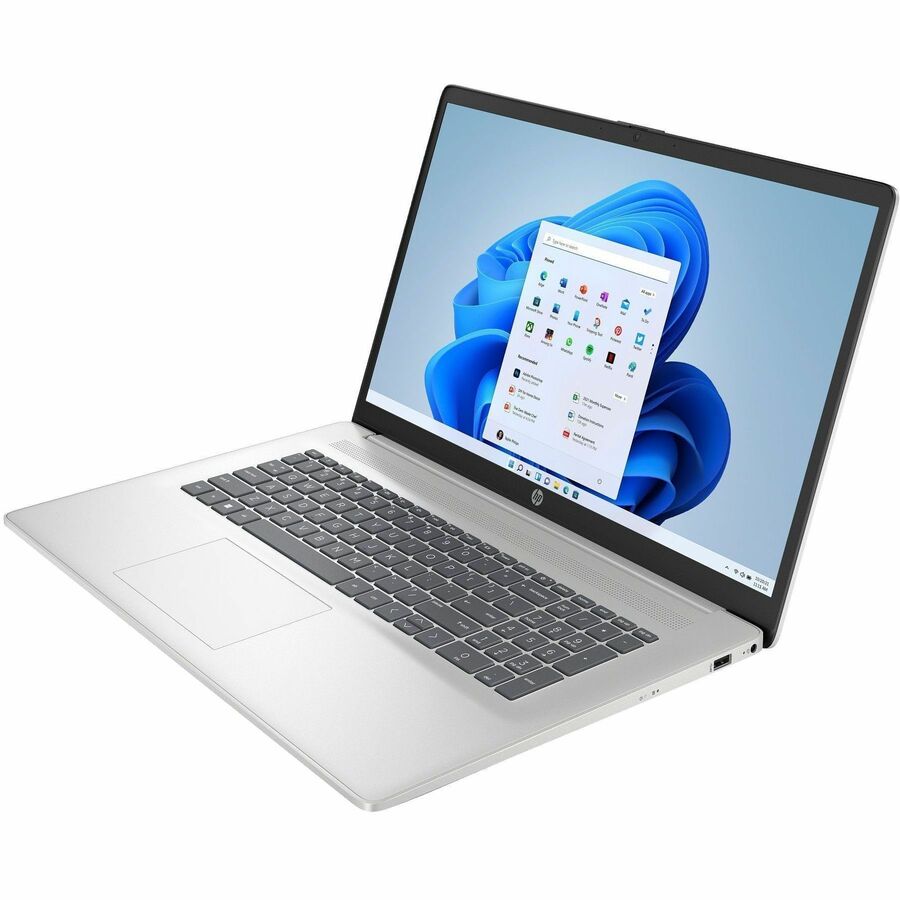 Left Image for HP 17-cn3000 17-cn3003dx 17.3" Notebook - HD+ - Intel N-Series i3-N305 - 8 GB - 256 GB SSD - Natural Silver